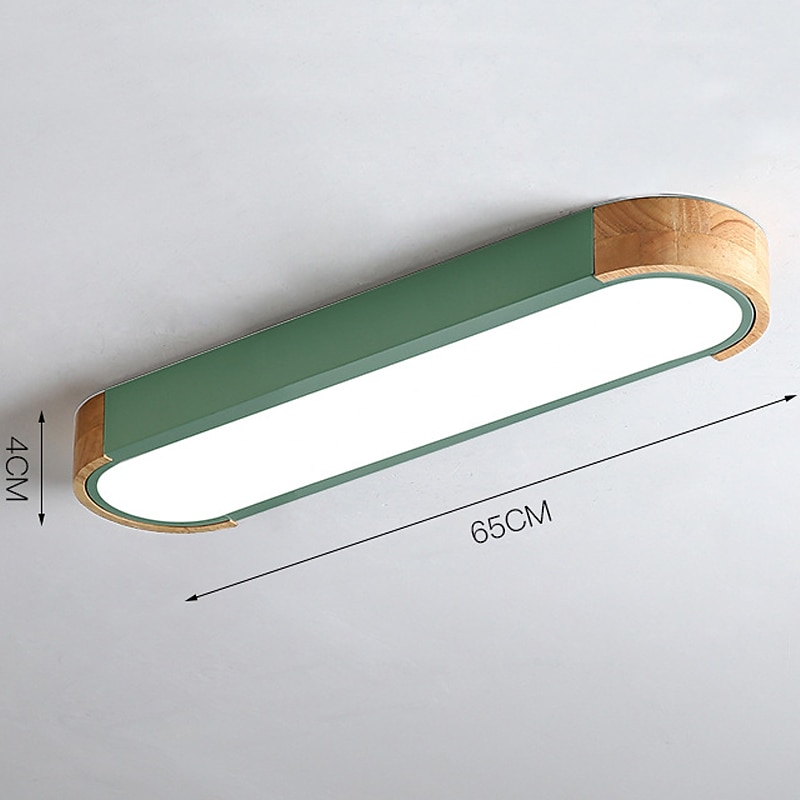 led mennyezeti lámpa bélés fa dekoratív mennyezeti lámpa 35/65cm panel nappali hálószoba lámpa 110-240v 2025 - $90.99 –P10