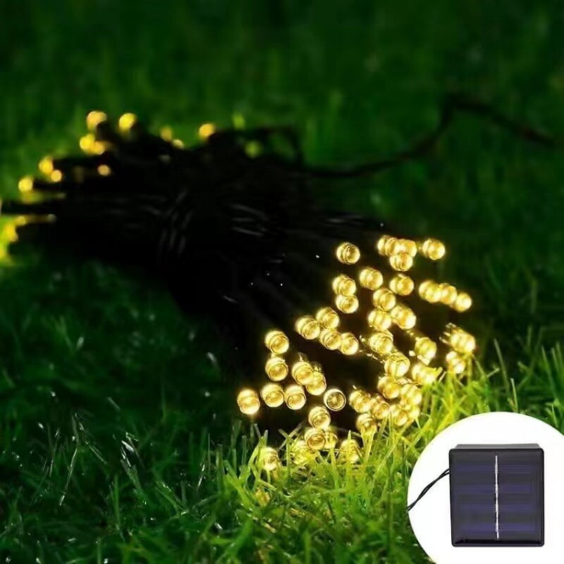 Kültéri Vízálló Napelem LED Füzér Fények 5M-20LEDs 7M-50LEDs 12mM-100LEDs 22M-200LEDs Tündér Fény Ünnepi Világítás Fához Fények Esküvői Party Karácsony/Halloween Kerti Beltéri Kültéri Dekoráció 2025 - $10.99 –P7