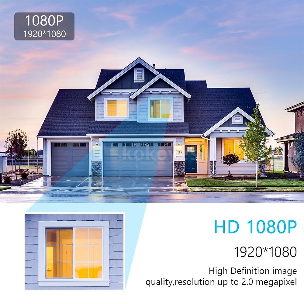 Cameră de securitate analogică de 2 mp. Cameră de supraveghere HD 1080p cu viziune nocturnă, pentru interior, exterior, rezistentă la intemperii, pentru sistemul de supraveghere video de acasă. 2025 - $56.99 -P2