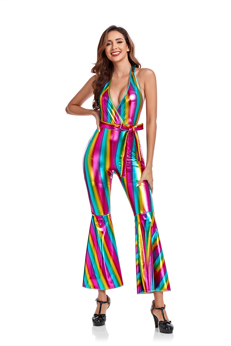 Retro Vintage Anos 70 Discoteca Traje Cosplay roupas dos anos 70 Hippie Férias Mulheres Fantasia de Carnaval Dia Das Bruxas Carnaval Baile de Máscaras Espetáculo Festa Parada do Orgulho Adulto de 2025 por $46.99 –P3
