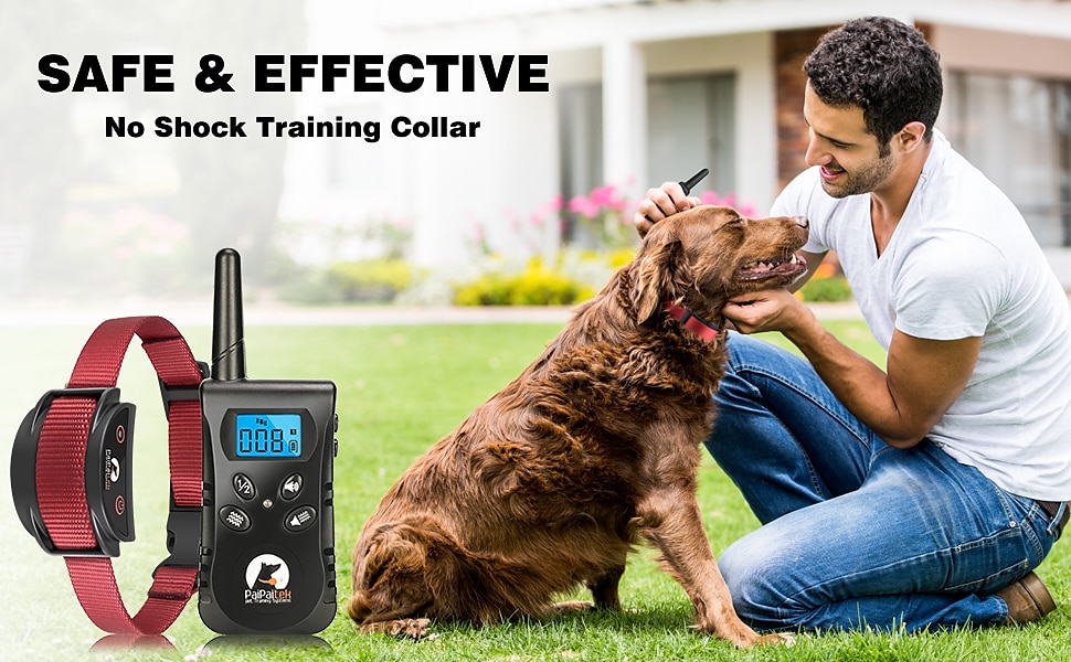 Paipaitek No Shock Dog Training Collar Rechargeable & Waterproof No Shock Dog Collar with Remote Up to 1600Ft Remote Range Suitable for deaf dogs used to attract their attention 2025 - $52.99 –P1