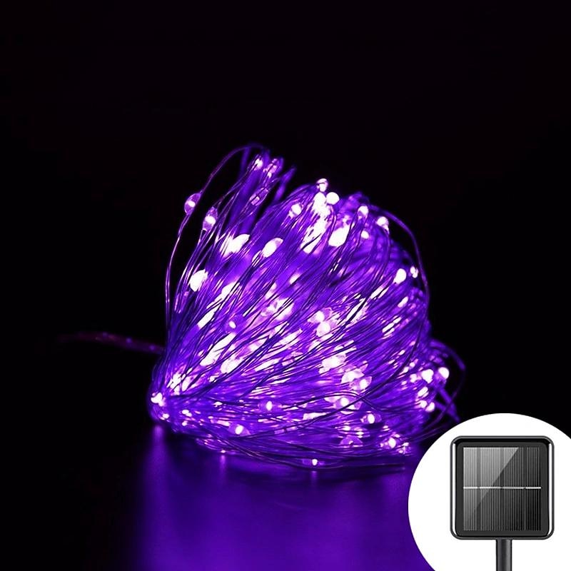 1pcs 50/100/300leds Halloween Solar Lights, Outdoor Fairy Garland String Lights, Waterproof Garden Festoon Lamp, Halloween Yard Patio Party Decoration 2026 - $21.99 –P7