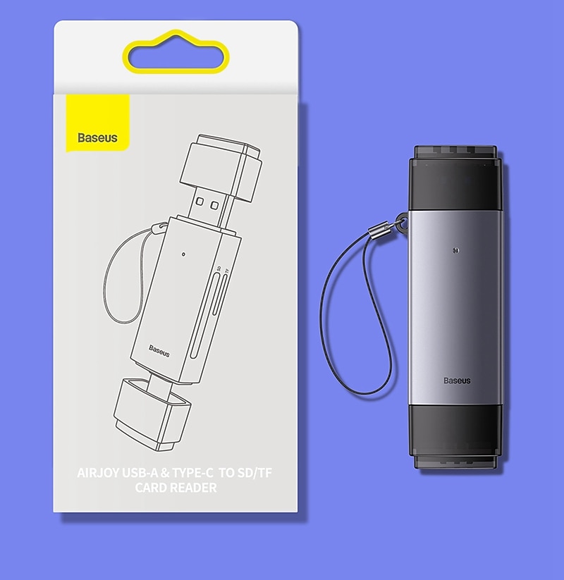 قارئ بطاقة Baseus USB C & جهاز بطاقة ذاكرة usb3.0 إلى sd micro sd tf 104 ميجابايت/ثانية 2 تيرابايت قارئ بطاقات ذكي لملحقات الكمبيوتر المحمول 2025 - $24.99 –P1