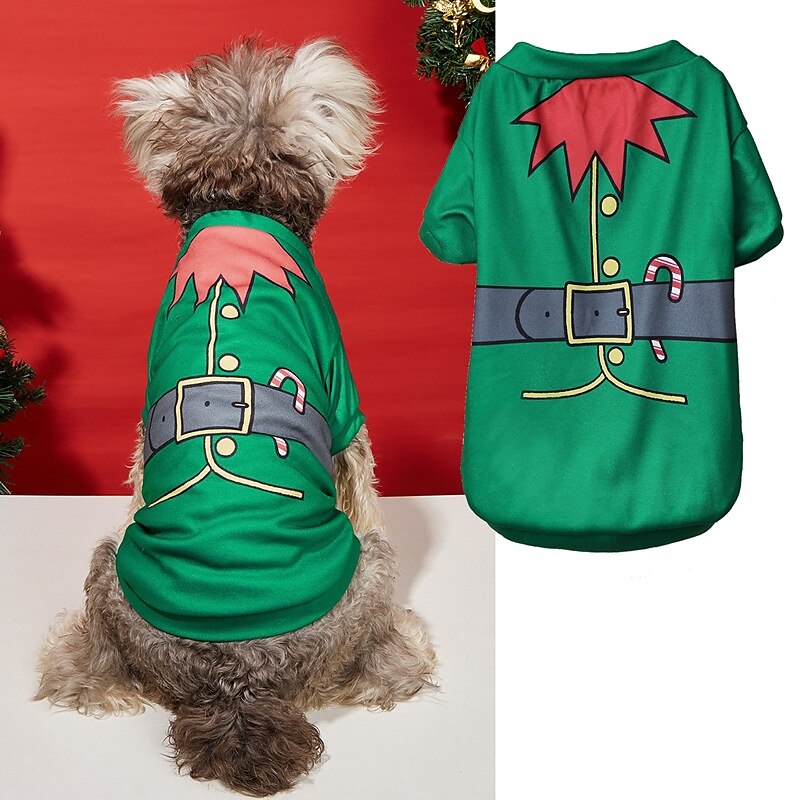 Dog Cat Shirt / T-Shirt Fashion Party Winter Waterproof Breathable Soft Washable Comfortable Christmas Party Casual Daily Festival Dog Clothing for Bichon Frise Pomeranian Baby Pet Papillon Small 2025 - $20.99 –P19