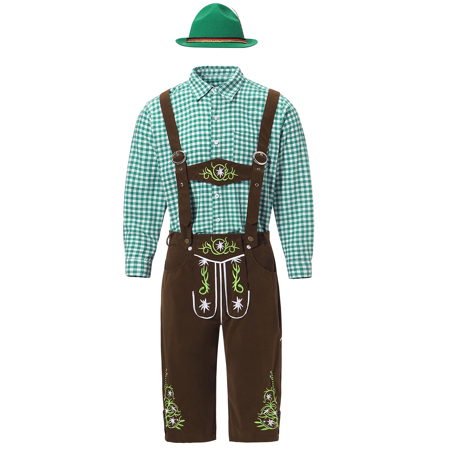 Oktoberfest Lederhosen Shirt Bavarian Bavarian German Wiesn Men's Traditional Style Cloth Blouse Shorts Hat 2026 - $66.99 –P19