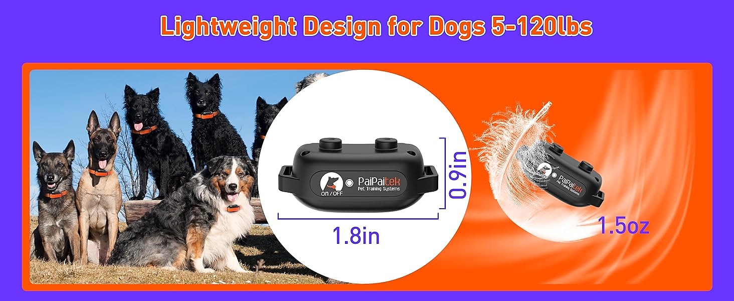 Bark Collar for Large Dogs with Remote 3300ft Range Bark and Training Collar Combo with 3 Modes Beep Vibrate Safety Shock 100% Waterproof Anti Bark Device for Dogs 2025 - $60.99 –P3