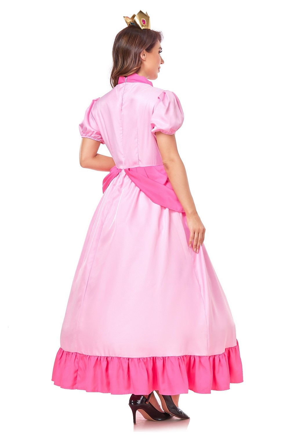 Super Bros Prinsessa Peach Cosplay-Asut Aikuisten Naisten Cosplay Karnevaali Suoritus Halloween Karnevaali Naamiaiset Mardi Gras Helppo karnevaaliasu 2025 - $50.99 -P7