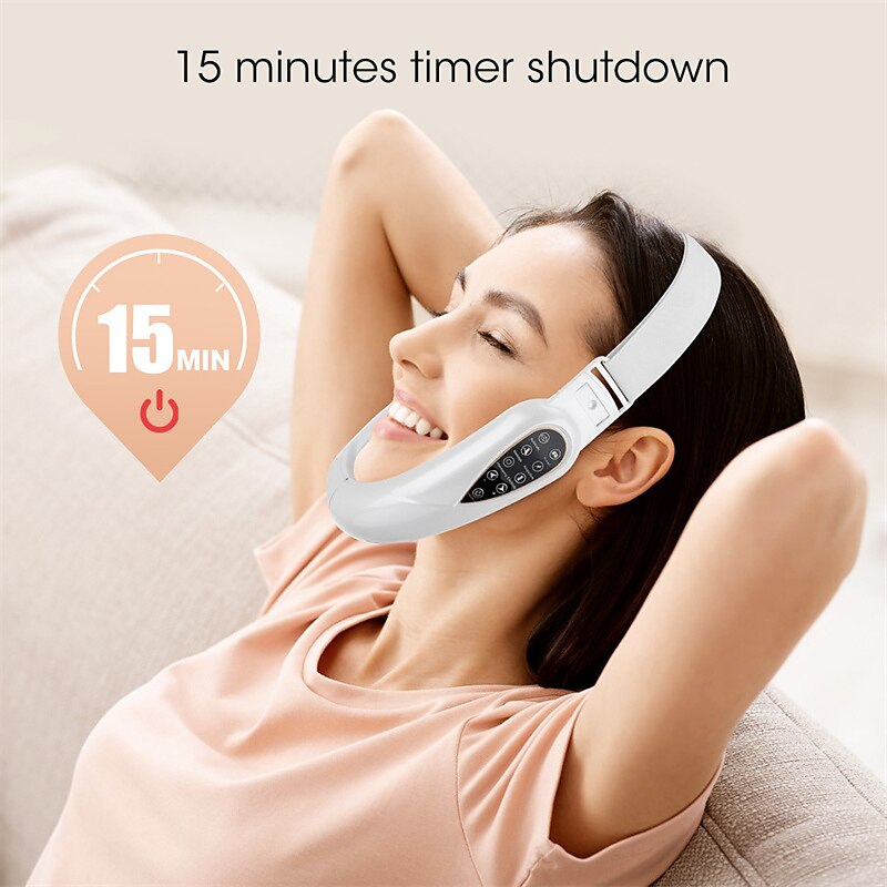 New EMS Face Lifting Machine Double Chin Remover Face Slimmer V - Face Lift Skin Tightening Device Facial Vibration Massagers 2025 - $35.99 –P10