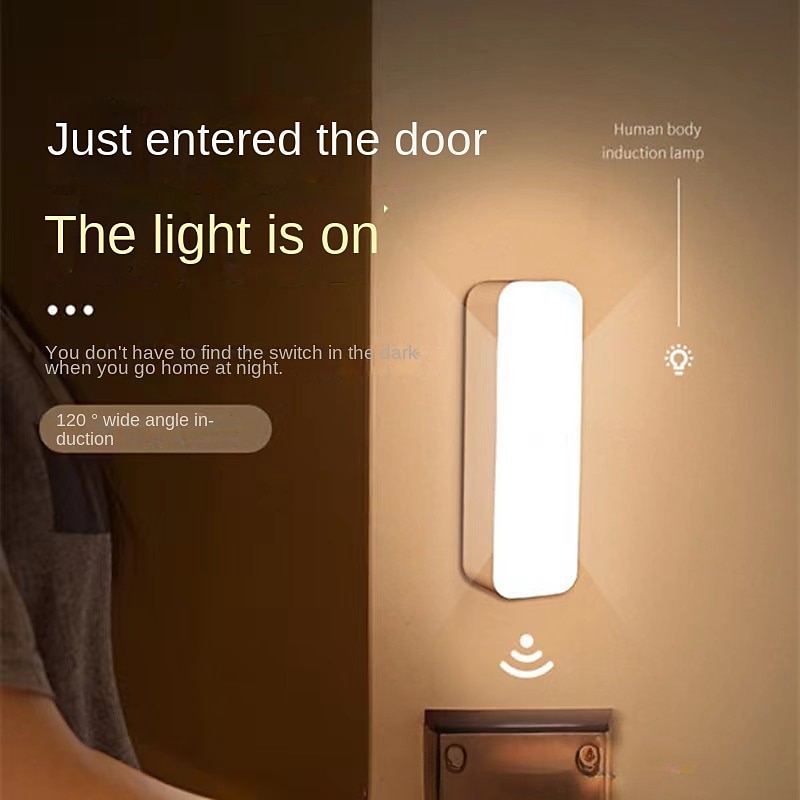 Wall-Mounted Reading Light, Stick On Bunk Bed Lamp Light, Magnetic Mounted Under Cabinet Lighting Rechargeable Battery Operated, Wireless LED Closet Kitchen, Portable Makeup Mirror 2025 - $11.99 –P1