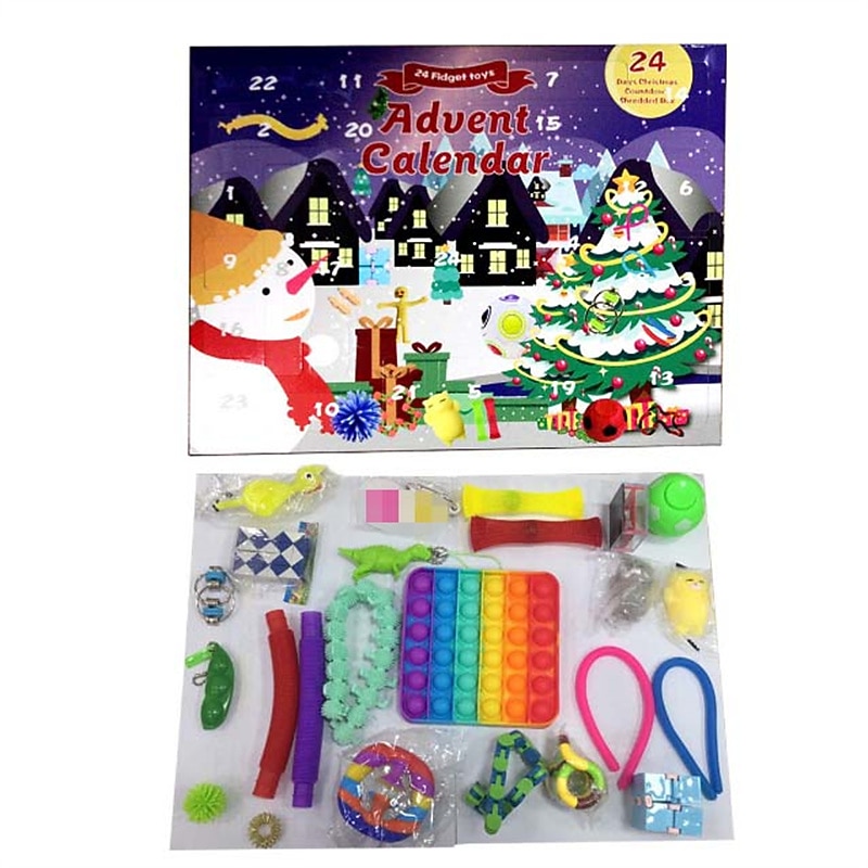 Decompression Christmas Countdown Calendar Blind Box Set Decompression Christmas Countdown Blind Box Gift Toy for Christmas Gifts 2025 - $26.99 –P12
