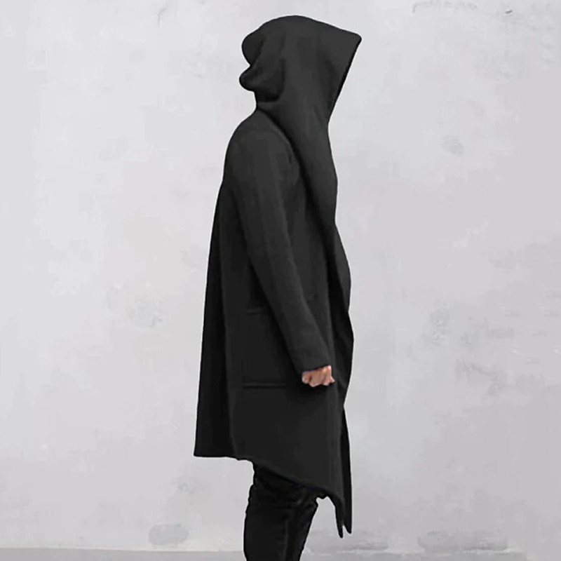 Homens Casaco impermeável Capa com Capuz Ao ar livre Roupa Diária Outono & inverno Poliéster agasalhos Roupa Moda Roupa de rua Tecido Bolsos Com Capuz de 2025 por $7.99 –P10