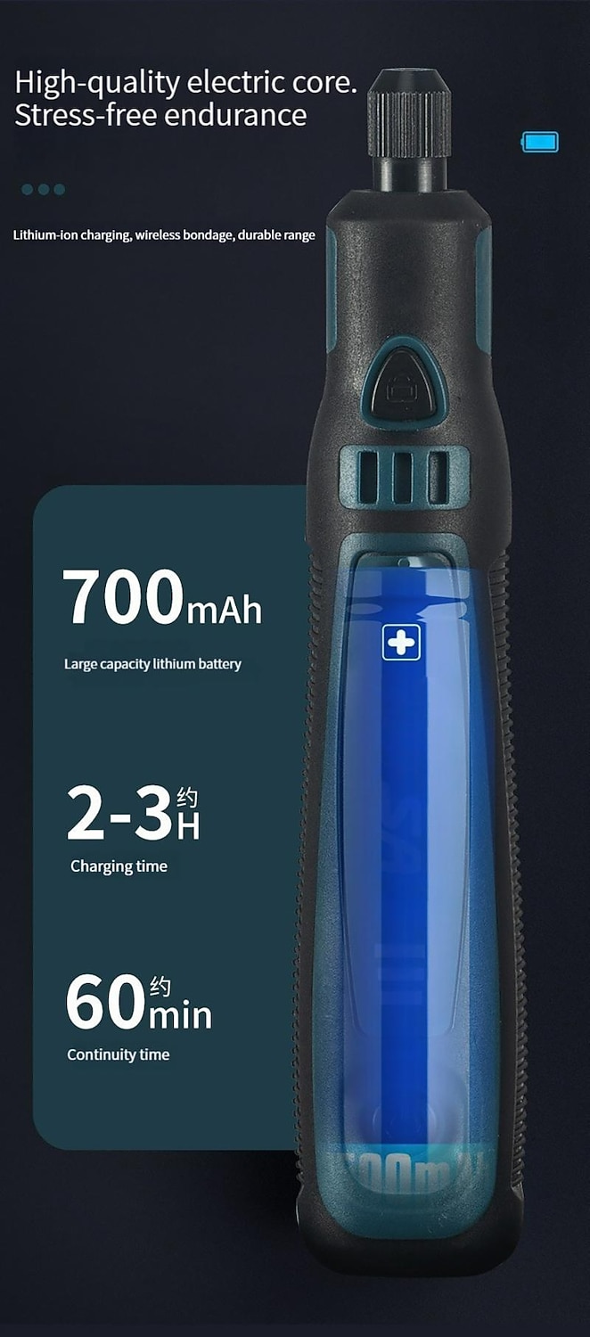 5000-10000-15000r USB Mini Grinder Engraver Pen Cordless Electric Grinder Set Engraving Grinding Machine Polisher Electric Drill Kit 2026 - $27.99 –P8