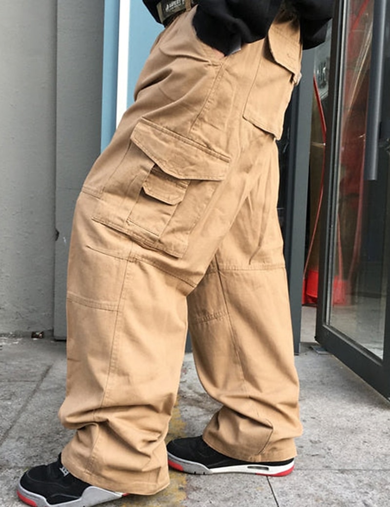 Per uomo Pantaloni cargo Pantaloni militari Tasche Liscio Comfort Traspirante Esterno Giornaliero Per uscire Informale Grande e alto Nero Verde del 2026 a $43.99 –P1