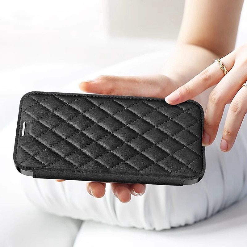 Handyhülle für iPhone 16e Apple AirTag iPhone 16 iPhone 15 Pro Max Plus 14 13 12 11 Wallet Case mit Magsafe transparentem Kartensteckplatz Retro TPU PU-Leder 2025 - $21.99 –P2