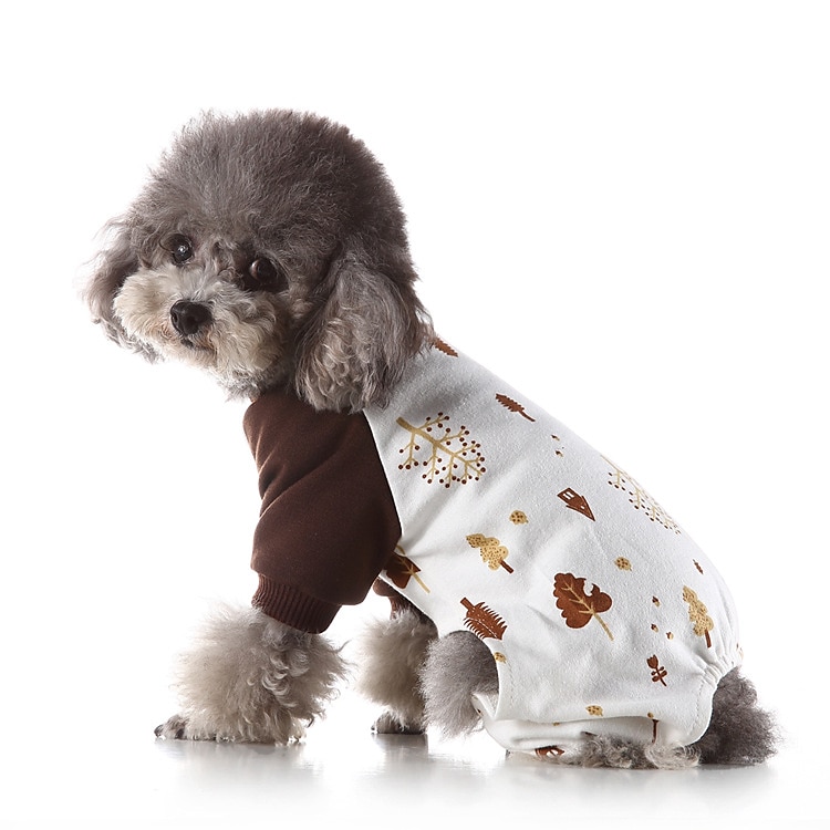 Hunder Katter Pyjamas søt stil Fritid Vinter Vanntett Pustende Myk Vaskbar Bekvem Fritid / hverdag Hundeklær for Bichon Frisé Pommeran ungt kjæledyr Sommerfugl Small 2025 - $26.99 –P12