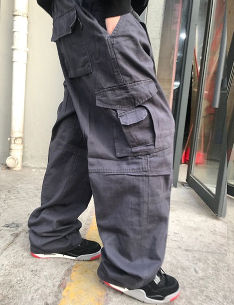Per uomo Pantaloni cargo Pantaloni militari Tasche Liscio Comfort Traspirante Esterno Giornaliero Per uscire Informale Grande e alto Nero Verde del 2026 a $43.99 –P5