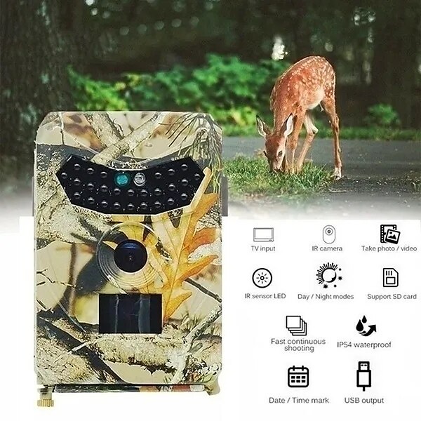 2023 Upgraded version New Wild Camera Photo-Traps 12MP 1080P Motion Triggered Hunting Wildcamera Trap IP66 Waterproof Outdoor Night Vision Trail Camera 2025 - $47.99 –P1