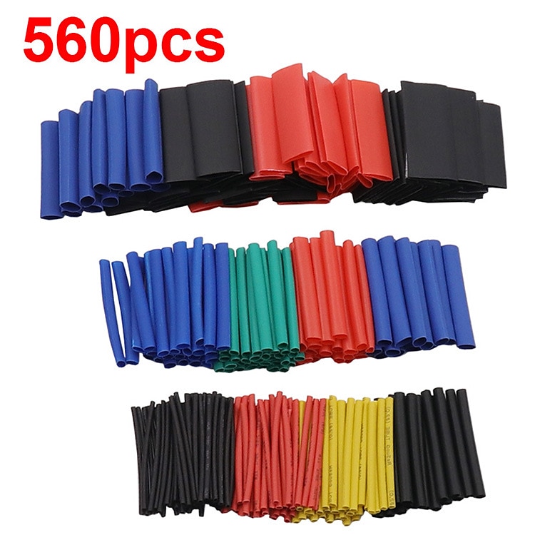 164/560pcs Shrinking Heat Shrink Tubing 2:1 Polyolefin Tube Sleeve Wrap Wire Set Multicolor 2025 - $9.99 –P1