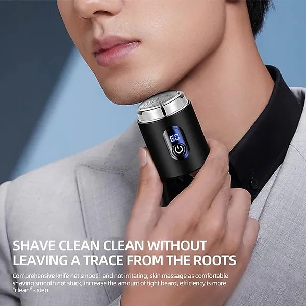 Mini Electric Travel Shaver for Men Pocket Size Rechargeable Portable Painless Cordless Trimmer Knive Face Beard Razor 2025 - $11.99 –P2