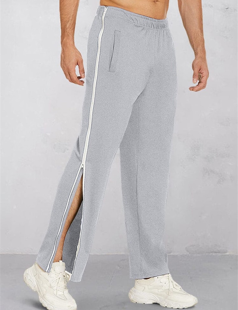  Tear Away Pants for Men's Track Pants Zipper Leg Side