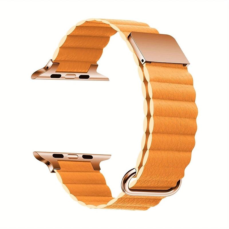 Συμβατό με Ζάντα ρολογιού Apple Watch 38mm 40mm 41mm 42mm 44mm 45mm 49mm Μεταλλικό κούμπωμα Γυναίκες άνδρες Δέρμα Ανταλλακτικό λουράκι ρολογιού για iwatch Ultra 2 Series 9 8 7 SE 6 5 4 3 2 1 2025 - $21.99 –P13