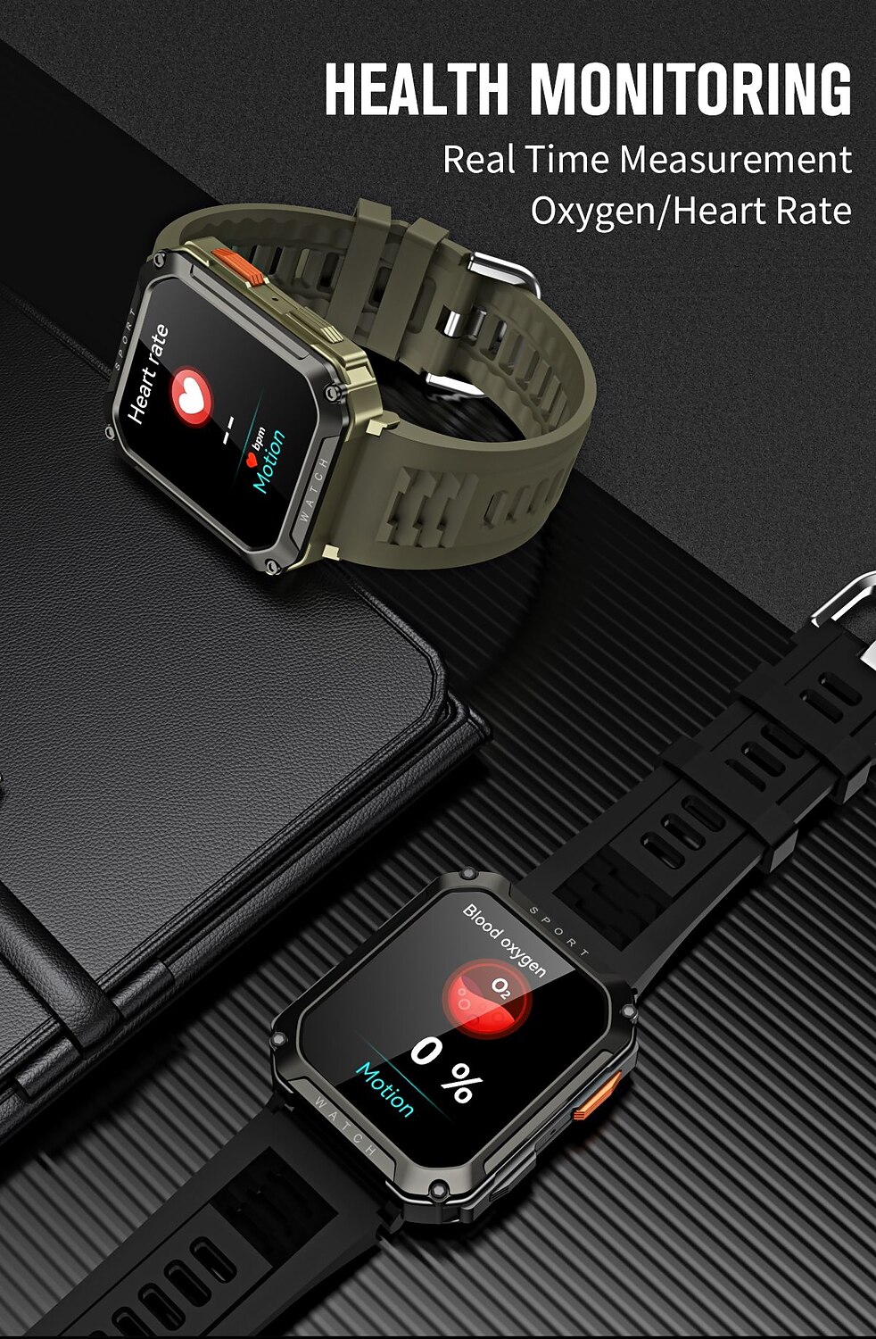 2025年 LIGE BW0619 スマートウォッチ 2.01 インチ スマート·ウォッチ ブルートゥース 着信通知 アクティビティトラッカー 睡眠サイクル計測器 と互換性があります Android iOS 女性 男性 コンパス メッセージ受信通知 ステップトラッカー IP 67 44mmの時計ケース  コレクション – $38.99 –P7