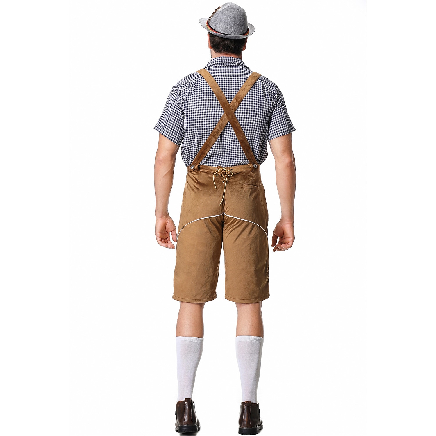 Oktoberfest lederhosen Skjorta Bayersk Bavarian Tyska Ängar Herr Traditionell stil tyg Blus Shorts Hatt 2026 - $66.99 –P12