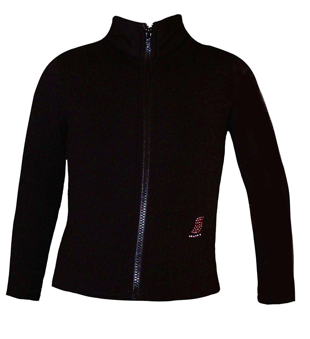 Figure Skating Fleece Jacket Women's Girls' Ice Skating Jacket Top White Red Blue Stretchy Training Competition Skating Wear Thermal Warm Crystal / Rhinestone Long Sleeve Ice Skating Figure Skating 2025 - $49.99 –P4