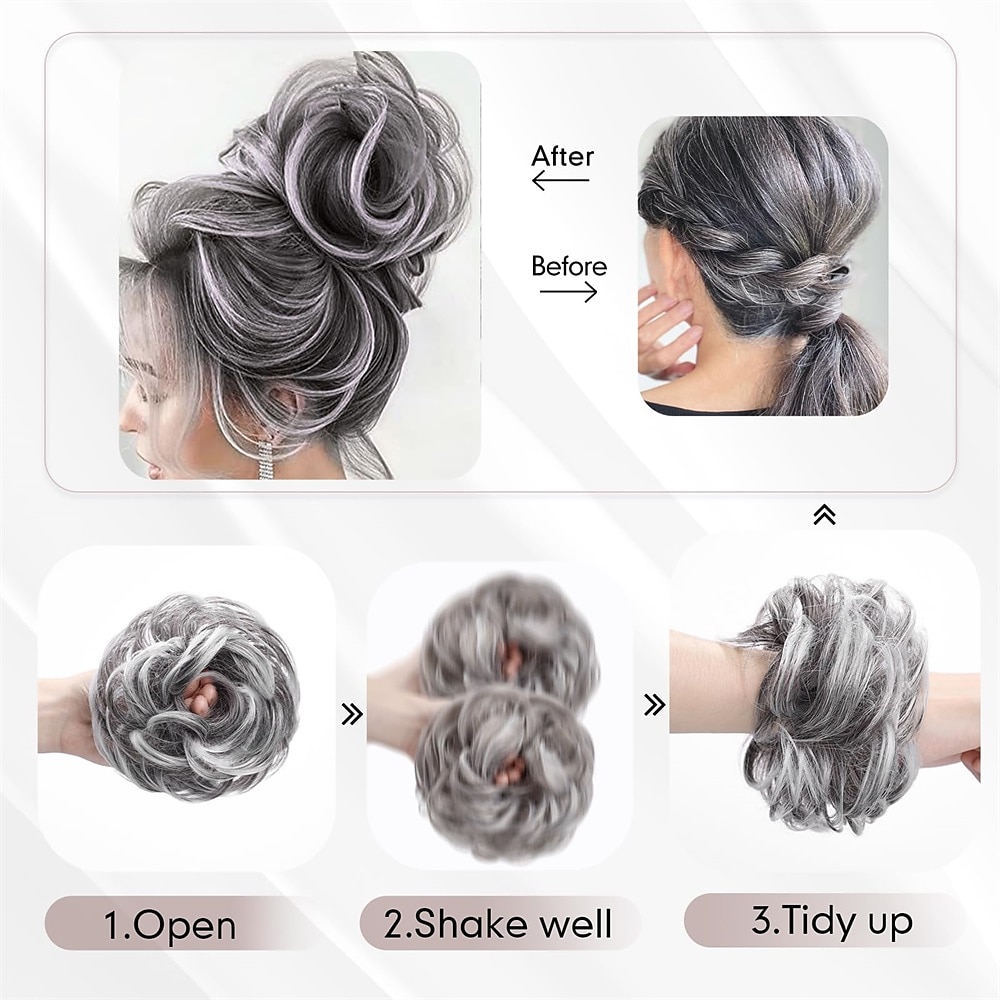Messy Bun Hair Pieces for Women and Girls Synthetic Tousled Updo Hair Extensions Faux Hair Bun for Daily Wear 2025 - $14.49 –P15