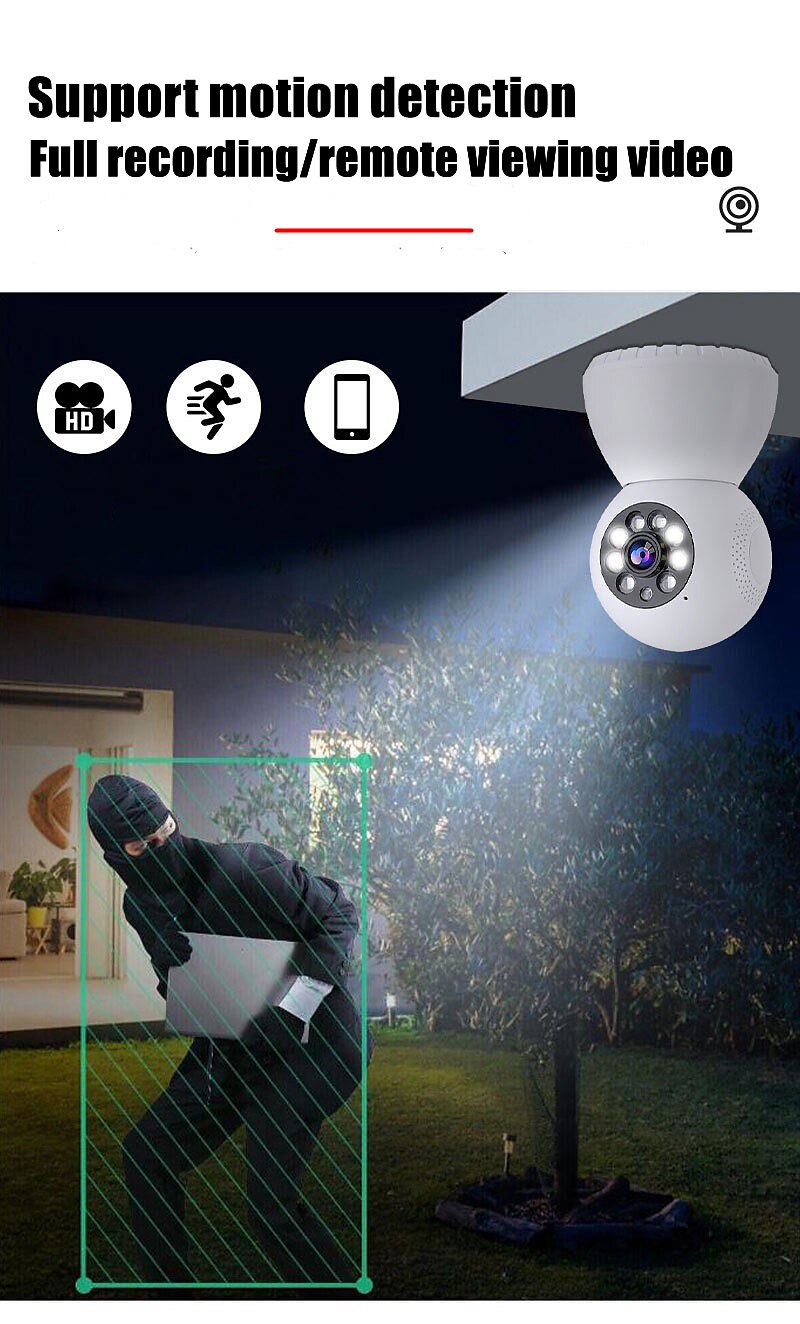 visione notturna senza fili wifi a infrarossi sicurezza domestica monitoraggio della rete supporto rilevamento allarme mobile visualizzazione in tempo reale del 2025 a $23.99 –P6