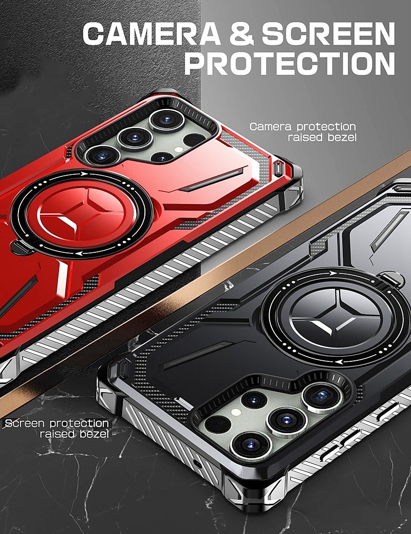 Phone Case For Samsung Galaxy S23 S22 S21 Ultra Plus With Magsafe with Stand Bumper Frame Magnetic Armor TPU PC 2025 - $21.99 –P1