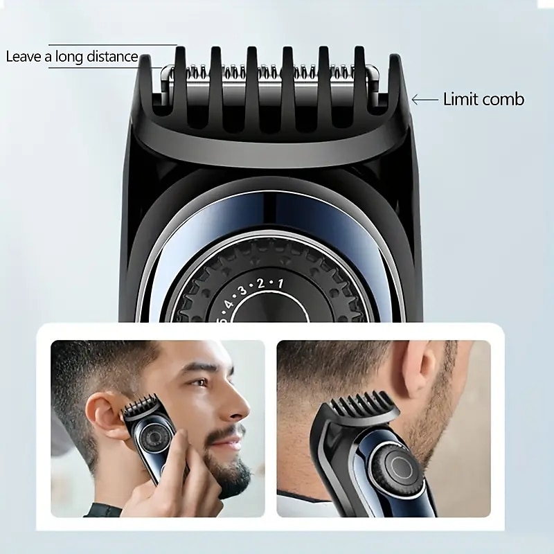Professional Hair Clippers Hair Trimmer Kit For Men Cordless Barber Fade Clipper Hair Cutting Kit Beard T Outliner Trimmers Haircut Grooming Kit 2025 - $16.99 –P6