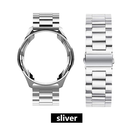Watch Band for Samsung Galaxy Watch 6 5 4 40/44mm Watch 6 Classic 43/47mm Watch 5 Pro 45mm Watch 4 Classic 42/46mm 3 41mm Stainless Steel Replacement  Strap with Case Sport Band Wristband 2025 - $18.99 –P5