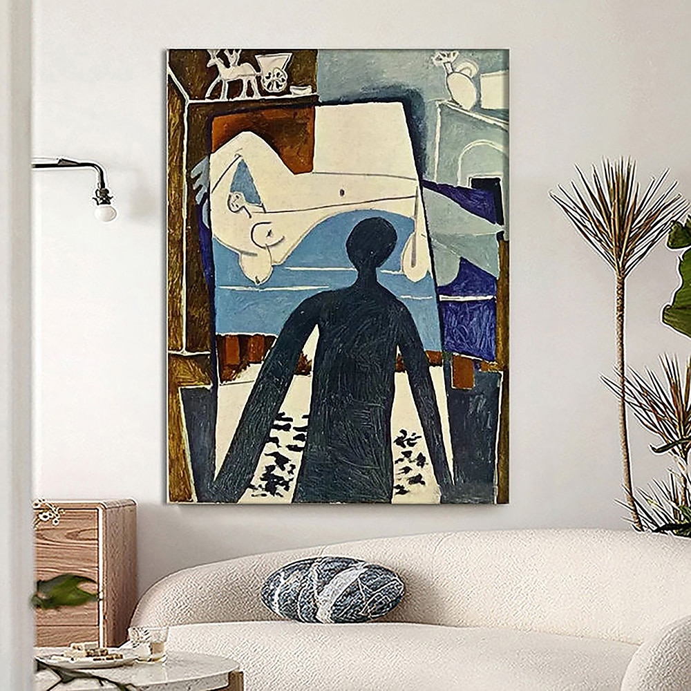 handmålad picasso oljemålning vägg picasso målning abstrakt figurativ väggkonst bild handgjord målning konstverk för heminredning vardagsrum sovrum dekor rullad duk utan ram 2025 - $77.99 –P3