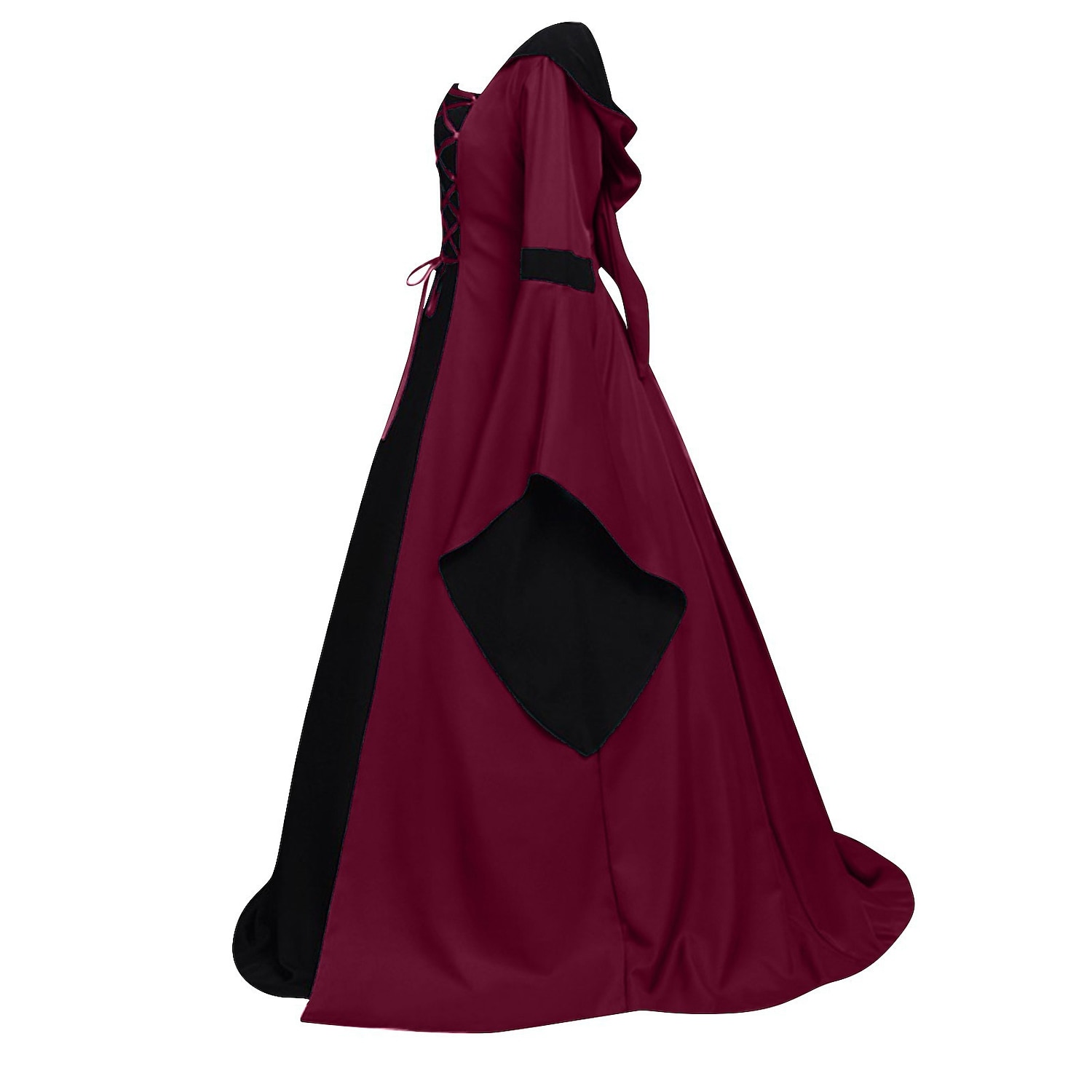 Retro Vintage Medieval Renaissance Dress Viking Elven Color Block Women's Celtic Fantasy Royal Halloween Carnival Masquerade LARP Adults' Dress 2025 - $56.99 –P5