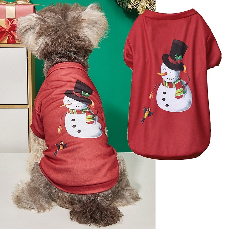 Dog Cat Shirt / T-Shirt Fashion Party Winter Waterproof Breathable Soft Washable Comfortable Christmas Party Casual Daily Festival Dog Clothing for Bichon Frise Pomeranian Baby Pet Papillon Small 2025 - $20.99 –P17