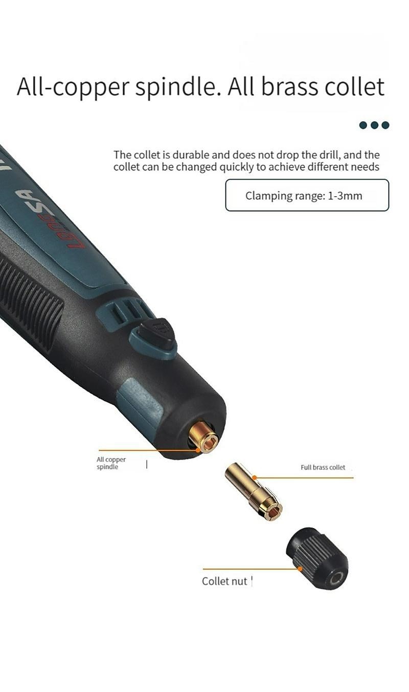 5000-10000-15000r USB Mini Grinder Engraver Pen Cordless Electric Grinder Set Engraving Grinding Machine Polisher Electric Drill Kit 2026 - $27.99 –P11