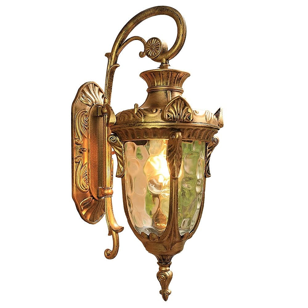 LED-Wandleuchte, Beleuchtungskörper, E27, antike Wandleuchte, Laterne, außen, wasserdicht, rostfrei, Aluminium, Glas, Laterne, Wandleuchte, Laterne, Innenhof, Garten, Balkon, Villa, dekorative 2025 - $202.19 –P1