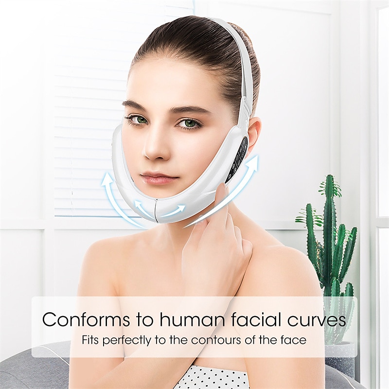 New EMS Face Lifting Machine Double Chin Remover Face Slimmer V - Face Lift Skin Tightening Device Facial Vibration Massagers 2025 - $35.99 –P11