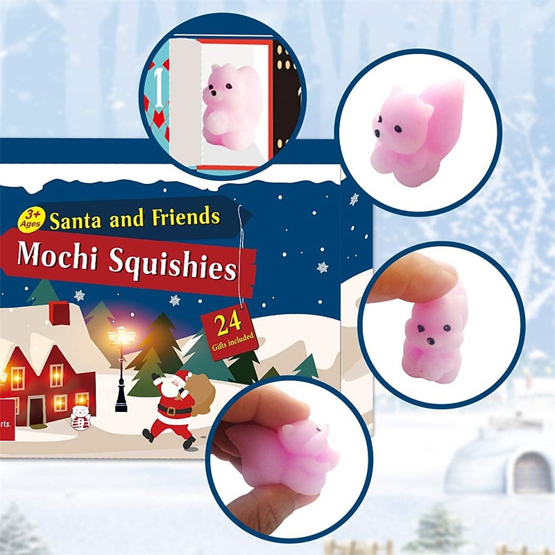 Kerst Adventkalender Blinde Doos Kerst dieren set cadeau 24 dagen aftellen naar Kerst Advent kinderblinde doos random voor Kerstcadeaus 2025 - $23.99 –P3