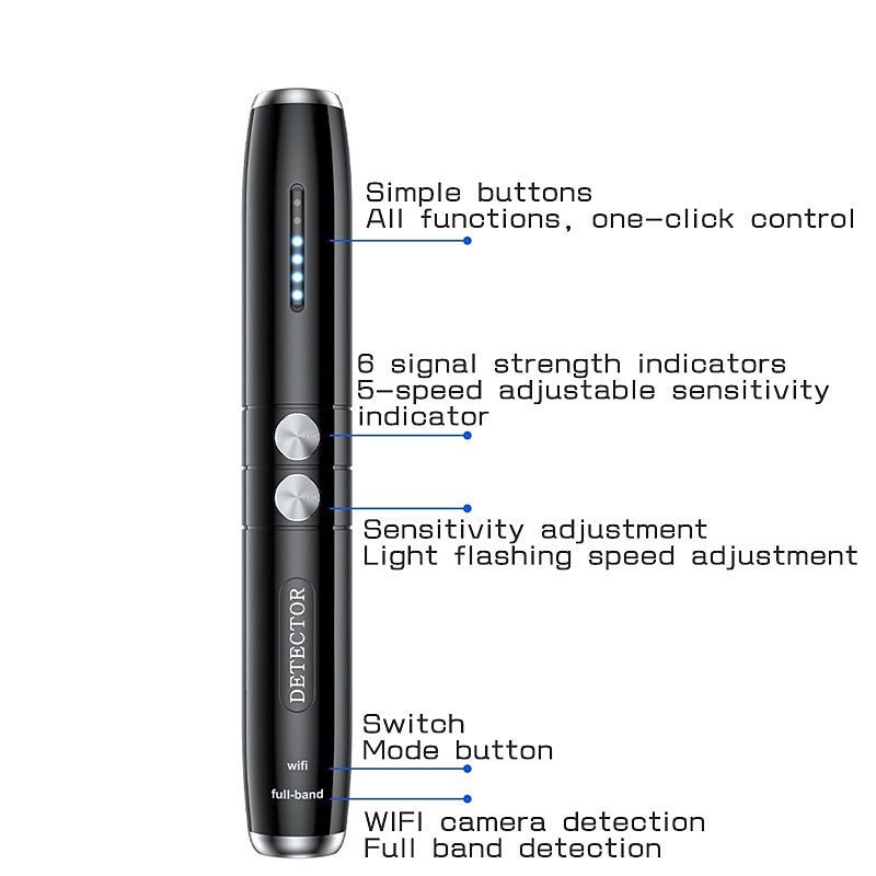 GPS Signal Finder Wireless Camera Mini Bug Anti-spyware Device Wiretap Hidden Infrared Hole Detector Camera/GSM/GPSM/GPS Tracker 2025 - $38.99 –P11