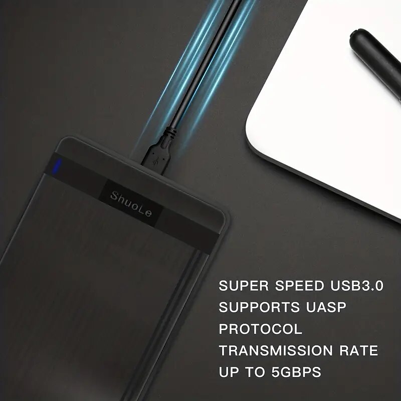 2.5 Inch SATA To USB 3.0 SSD HDD Enclosure Tool Free External Hard Disk Casing Hdd Case Hard Disk CaseOptimized For SSD Support UASP SATA III 2025 - $10.99 –P2