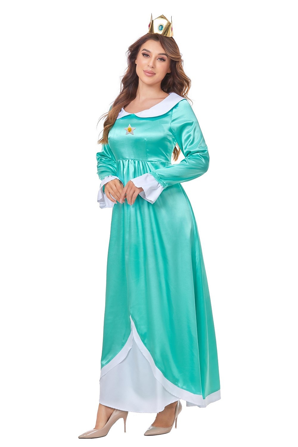 Super Bros Prinsessa Peach Cosplay-Asut Aikuisten Naisten Cosplay Karnevaali Suoritus Halloween Karnevaali Naamiaiset Mardi Gras Helppo karnevaaliasu 2025 - $50.99 -P18