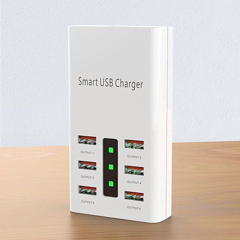 USB 2.0 Naben 6 Häfen 6-in-1 USB-Hub mit RJ45 5 V / 2A Stromversorgung Für Tablet PC Smartphone 2025 - $15.99 –P3