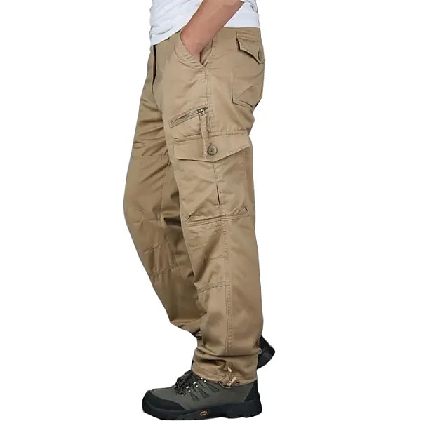 Per uomo Pantaloni cargo Pantaloni tattici Pantaloni Compatto Pantaloni da lavoro Multi tasca Gamba dritta Liscio All'aperto Sport Lunghezza intera Ufficio Sport Sportivo Sport Nero Giallo del 2025 a $30.99 –P1