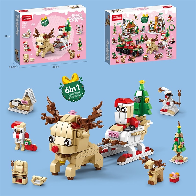 celebrità di internet natale piccoli blocchi di particelle per bambini e bambine piccolo regalo combinazione puzzle giocattolo compatibile decorazioni per regali di natale del 2025 a $13.99 –P3