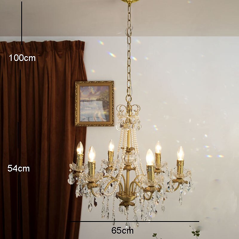 lustre led plafonnier en cristal 6/8 tête k9 cristal conception unique lumières encastrées en acier inoxydable led style nordique lustres de style bougie 110-120v 220-240v de 2025 ? $859.99 –P12