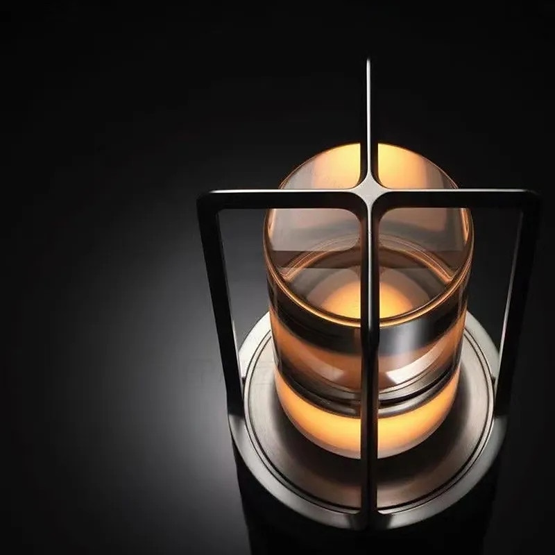 Candeeiro de mesa recarregável sem fio LED retro bar lâmpadas de mesa de metal toque dimmer luz noturna tri-cores para restaurante quarto bar hotel luzes de decoração de casa de 2025 por $53.99 –P12