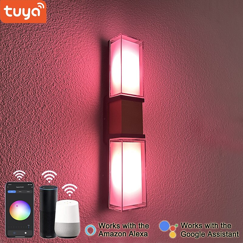 LED Indoor/Outdoor Wall Light RGB Wall Lights Indoor Wall Light Wall Lamp Tuya App Alexa Control Waterproof IP65 Outdoor Wall Light 85-265V 2025 - $99.99 –P2