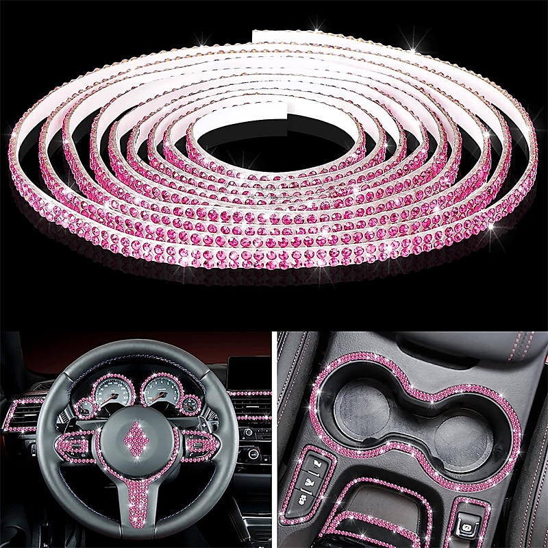 starfire 5m bling auton verhoilu itsekiinnittyvä bling auton sisäpuolen auton lisävarusteet naisille auton kojelautakoristeet 2025 - $15.99 –P2
